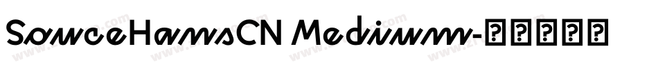 SouceHansCN Medium字体转换